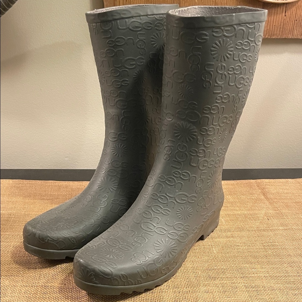 UGG Wilshire Waterproof Mid Calf-Tall Boots with UGG sheepskin insoles. Size 10.